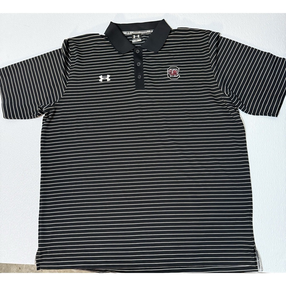 Under Armour USC University Of South Carolina Gamecocks Polo Shirt Size XXL